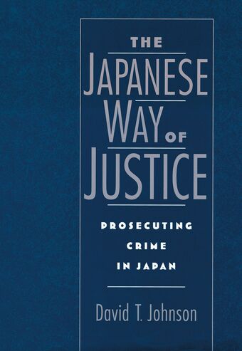 The Japanese Way of Justice book cover