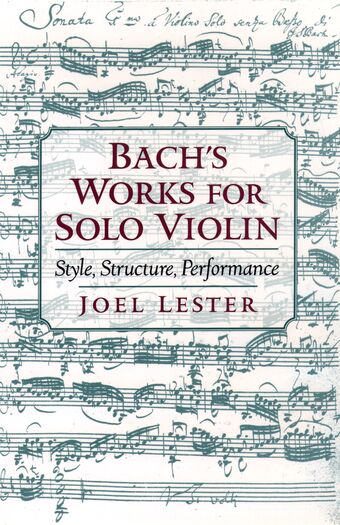 Bach's Works for Solo Violin book cover