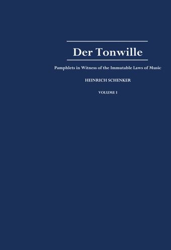 Der Tonwille: Volume 1 book cover