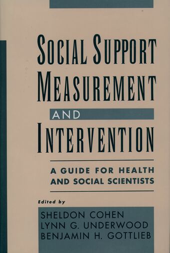 Social Support Measurement and Intervention book cover