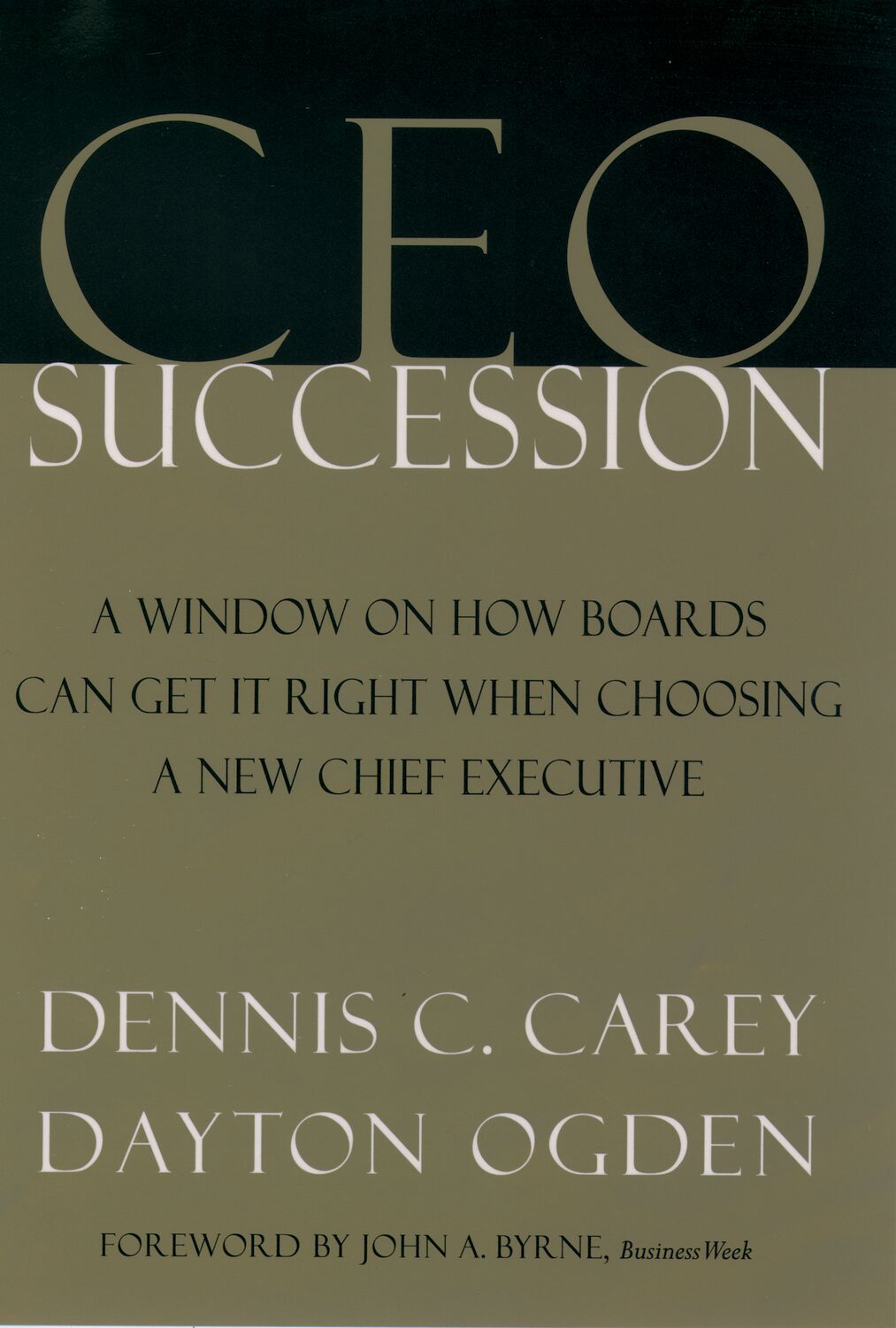 CEO Succession book cover