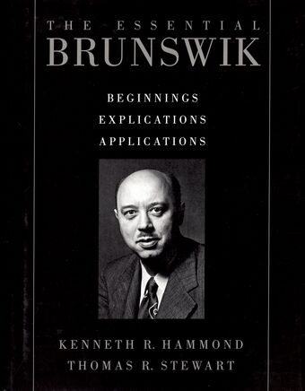 The Essential Brunswik book cover