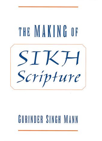 The Making of Sikh Scripture book cover