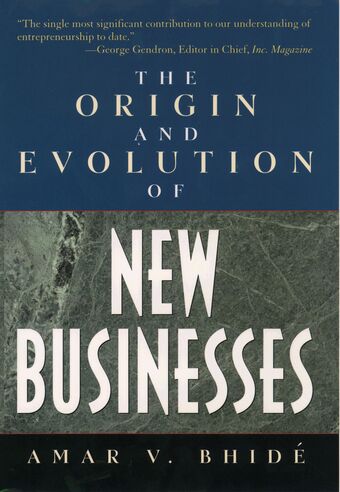 The Origin and Evolution of New Businesses book cover
