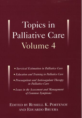 Topics in Palliative Care book cover