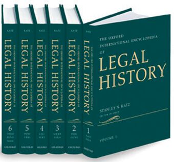 The Oxford International Encyclopedia of Legal History book cover
