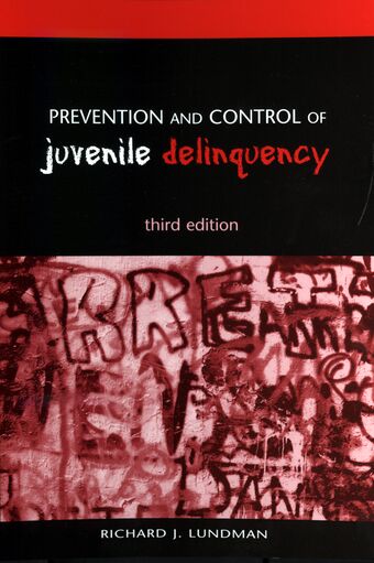 Prevention and Control of Juvenile Delinquency book cover