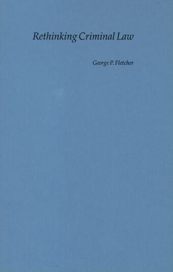 Rethinking Criminal Law book cover