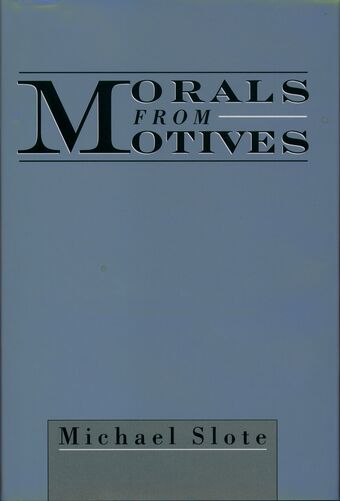 Morals from Motives book cover