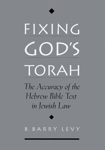 Fixing God's Torah book cover