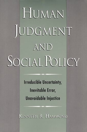 Human Judgement and Social Policy book cover