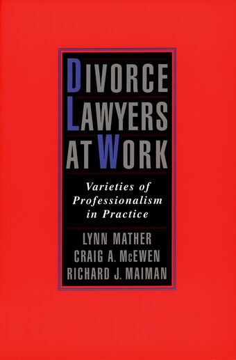 Divorce Lawyers at Work book cover