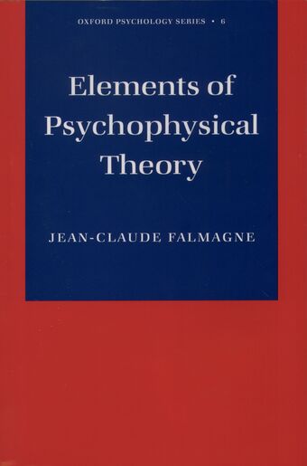 Elements of Psychophysical Theory book cover