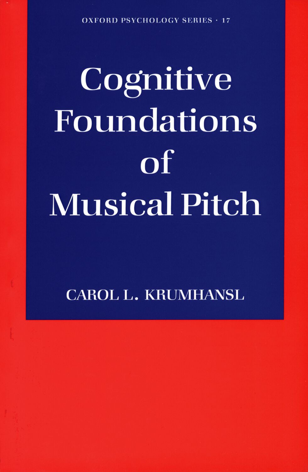 Cognitive Foundations of Musical Pitch book cover