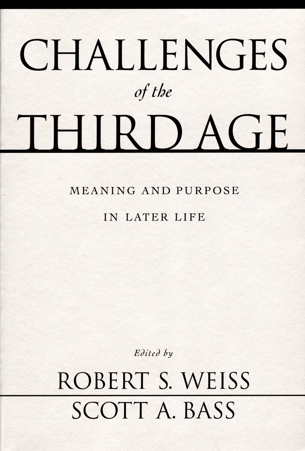 Challenges of the Third Age book cover