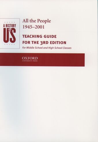 A History of Us: All the People 1945-2001 Teaching Guide Book 10 book cover