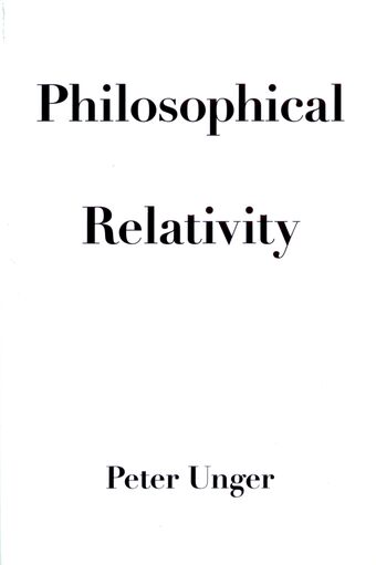 Philosophical Relativity book cover