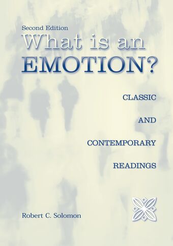 What Is an Emotion? book cover