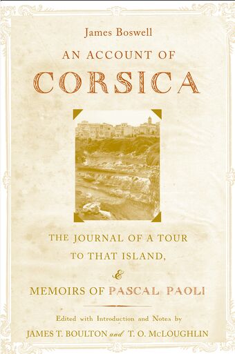 An Account of Corsica, the Journal of A Tour to That Island book cover