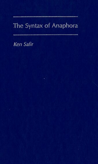 The Syntax of Anaphora book cover