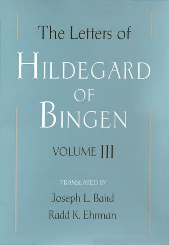 The Letters of Hildegard of Bingen: Volume III book cover