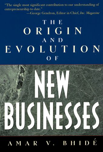 The Origin and Evolution of New Businesses book cover