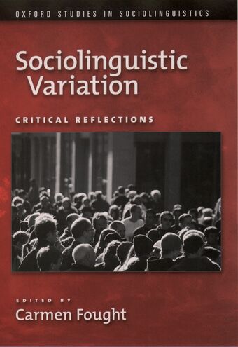 Sociolinguistic Variation book cover