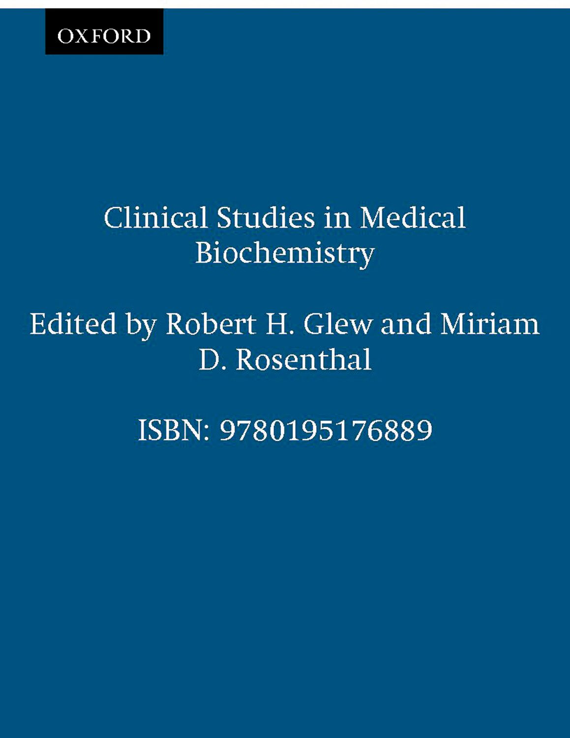 Clinical Studies in Medical Biochemistry book cover