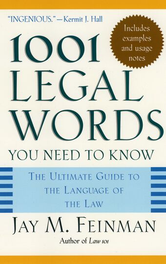 1001 Legal Words You Need to Know book cover