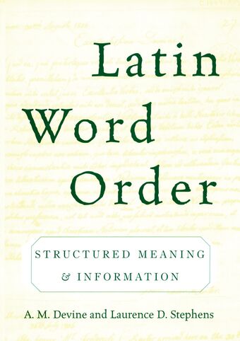 Latin Word Order book cover