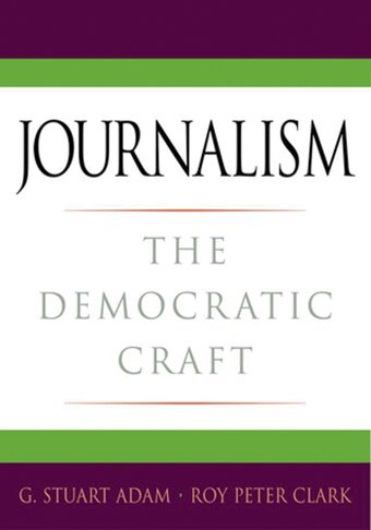 Journalism book cover