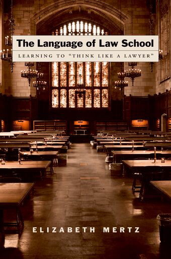 The Language of Law School book cover
