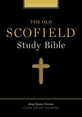 Old Scofield Study Bible KJV Classic Edition, Bonded Leather black book cover