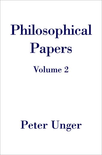 Philosophical Papers book cover