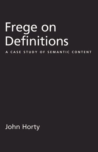 Frege on Definitions book cover