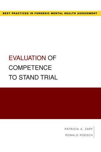 Evaluation of Competence to Stand Trial book cover