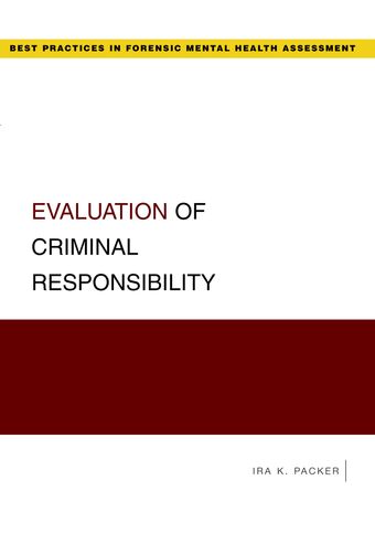 Evaluation of Criminal Responsibility book cover