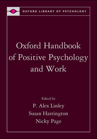 Oxford Handbook of Positive Psychology and Work book cover