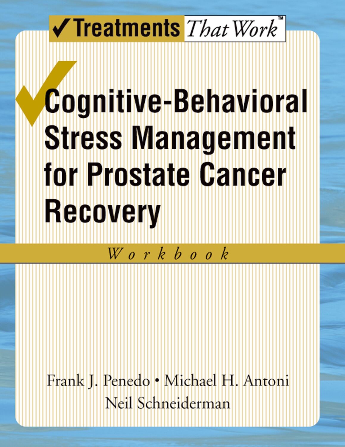 Cognitive-Behavioral Stress Management for Prostate Cancer Recovery Workbook book cover