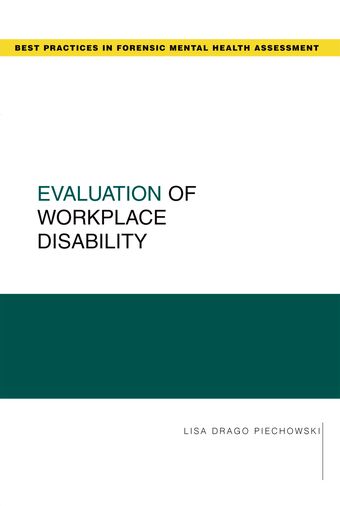 Evaluation of Workplace Disability book cover