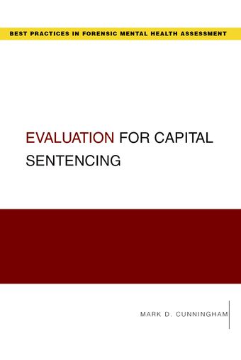 Evaluation for Capital Sentencing book cover