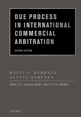 Due Process in International Commercial Arbitration book cover