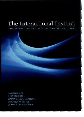 The Interactional Instinct book cover
