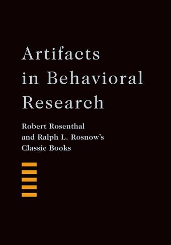Artifacts in Behavioral Research book cover
