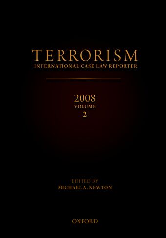 Terrorism: International Case Law Reporter, 2008: Volume 2 book cover