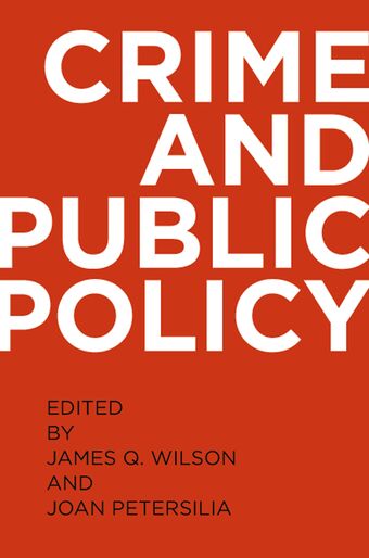 Crime and Public Policy book cover