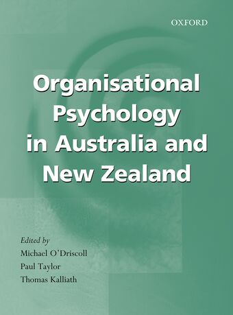 Organisational Psychology in Australia and New Zealand book cover