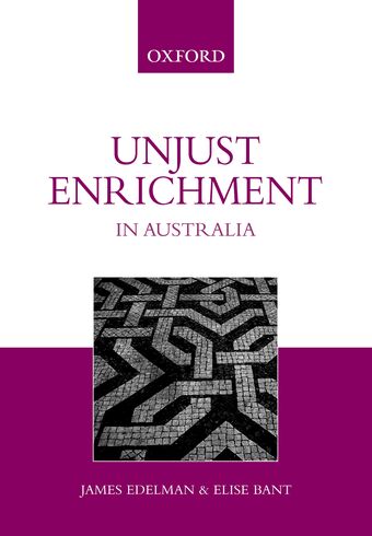 Unjust Enrichment in Australia book cover