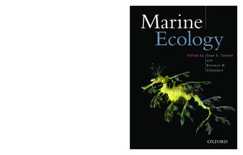 Marine Ecology book cover