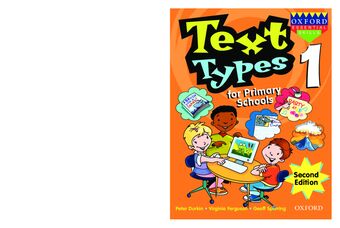Text Types for Primary Schools Book 1 book cover